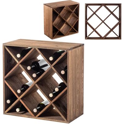 KADAX Étagère à Vin en Bois 24 Bouteilles - Rangement à Vin - Publicité KADAX Étagère à Vin en Bois 24 Bouteilles - Rangement à Vin - Publicité