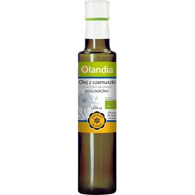 OLANDIA Schwarzkümmelöl - Bio - 250 ml - Kaltgepresst - Unraffiniert - Ägypten Herkunft OLANDIA Schwarzkümmelöl - Bio - 250 ml - Kaltgepresst - Unraffiniert - Ägypten Herkunft