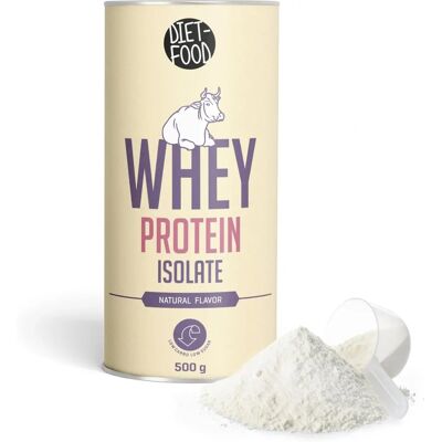 Diet-Food Whey Protein Isolat - 500g - Hochprotein Ergänzung Diet-Food Whey Protein Isolat - 500g - Hochprotein Ergänzung