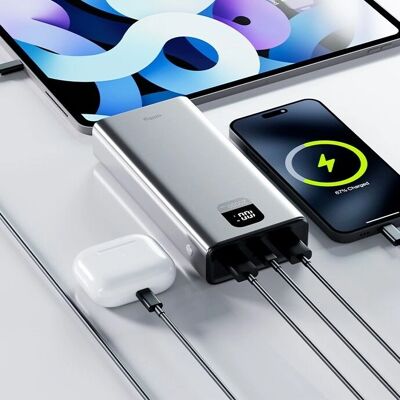 Allity APB-100 Powerbank - 20000 mAh, 22,5W, Grå - Power Bank Allity APB-100 Powerbank - 20000 mAh, 22,5W, Grå - Power Bank