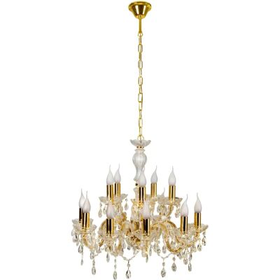 Lustre victorien doré Maria Teresa de Candellux - Grand luminaire élégant - Publicité Lustre victorien doré Maria Teresa de Candellux - Grand luminaire élégant - Publicité