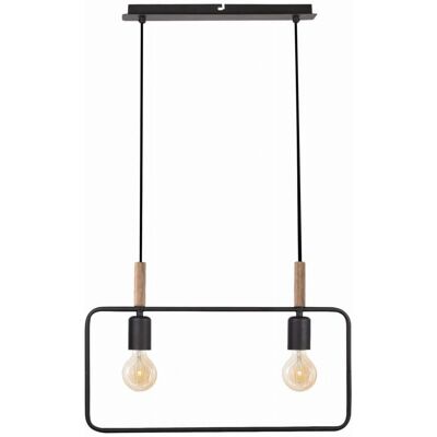 Candellux Schwarze Metallschirm Hängeleuchte - Loft Stil Candellux Schwarze Metallschirm Hängeleuchte - Loft Stil