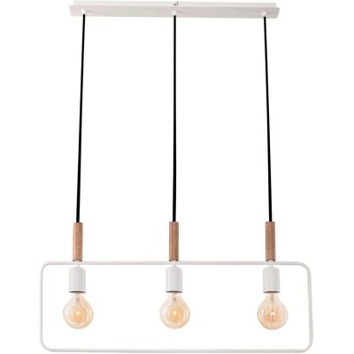 Candellux - FRAME - Bianco - Legno - Lampada a sospensione Candellux - FRAME - Bianco - Legno - Lampada a sospensione