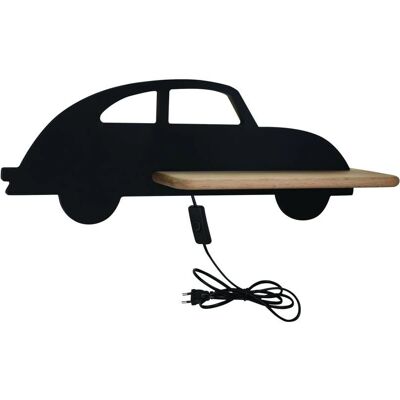 Lampe Murale Enfant Candellux Voiture - Étagère en bois, LED 5W, Noir - Publicité Lampe Murale Enfant Candellux Voiture - Étagère en bois, LED 5W, Noir - Publicité
