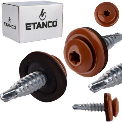 Etanco - GTF02P - 4,8 x 20 mm - RAL 8004 - Śruby Etanco - GTF02P - 4,8 x 20 mm - RAL 8004 - Śruby