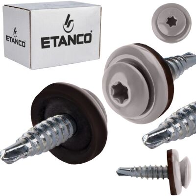 Etanco - GTF 02P - 4,8x20 mm - RAL 9007 - Wkręt samowiercący Etanco - GTF 02P - 4,8x20 mm - RAL 9007 - Wkręt samowiercący