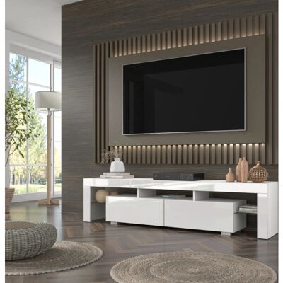 AKL FURNITURE PRIVATE Tv190Bb Weißer Engineered Holz TV-Schrank - TV AKL FURNITURE PRIVATE Tv190Bb Weißer Engineered Holz TV-Schrank - TV