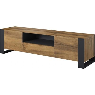 BIM Möbel Nunki 180cm TV-Schrank - Wotan & Anthrazit BIM Möbel Nunki 180cm TV-Schrank - Wotan & Anthrazit