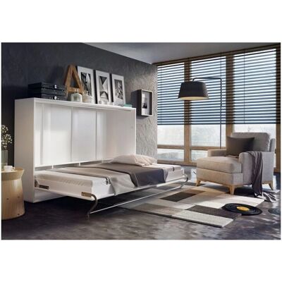 AKL FURNITURE PRIVATE Concept Pro Wandbett - Hochglanz Weiß - 215x46x109 cm AKL FURNITURE PRIVATE Concept Pro Wandbett - Hochglanz Weiß - 215x46x109 cm