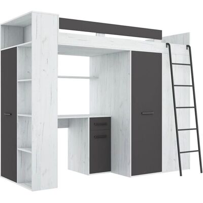 Cama doble con escritorio BIM FURNITURE Verana P - Muebles de dormitorio Cama doble con escritorio BIM FURNITURE Verana P - Muebles de dormitorio
