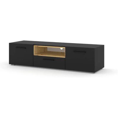Mueble de TV Anette Beige y Negro - 151cm Mueble de TV Anette Beige y Negro - 151cm