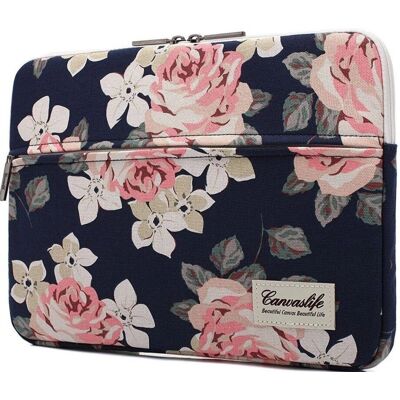 CANVASLIFE Navy Rose 15-16" Notebookhülle - Notebookhülle CANVASLIFE Navy Rose 15-16" Notebookhülle - Notebookhülle