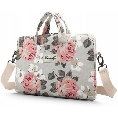 Canvaslife White Rose - Laptoptasche für 15-16 Zoll MacBook/PC Canvaslife White Rose - Laptoptasche für 15-16 Zoll MacBook/PC