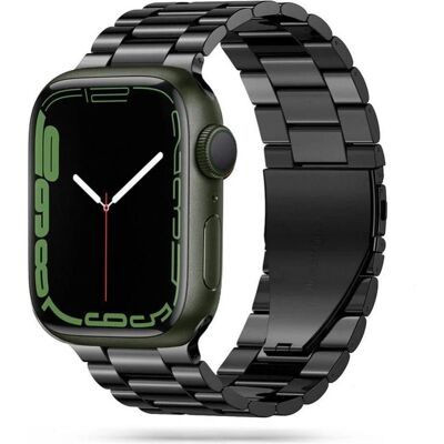 Rustfritt stål armbånd til Apple Watch - Svart - Kompatibel med Series 4-9, SE, Ultra Rustfritt stål armbånd til Apple Watch - Svart - Kompatibel med Series 4-9, SE, Ultra