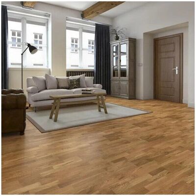 Sans Marque - Roble Rubio Medio Vitrifié s Multifrise 1Px - Rubio - Parquet bois lamellé collé - Publicité Sans Marque - Roble Rubio Medio Vitrifié s Multifrise 1Px - Rubio - Parquet bois lamellé collé - Publicité