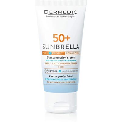 Crème protectrice Dermedic Sunbrella SPF 50+ pour peau grasse Crème protectrice Dermedic Sunbrella SPF 50+ pour peau grasse
