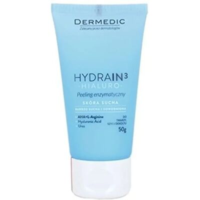 Dermedic Hydrain3 Hialuro Gommage enzymatique - Gommage pour peau déshydratée - Publicité Dermedic Hydrain3 Hialuro Gommage enzymatique - Gommage pour peau déshydratée - Publicité