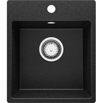 Primagran - Riga 40 Easy - Graphite - 38x44 cm - Sink - Publicité Primagran - Riga 40 Easy - Graphite - 38x44 cm - Sink - Publicité