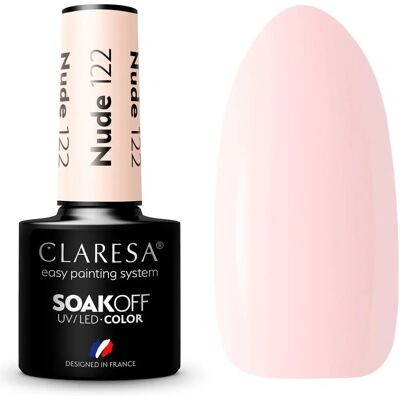Claresa Nude Gel Nail Polish - UV/LED 122 - Long-lasting, High gloss Claresa Nude Gel Nail Polish - UV/LED 122 - Long-lasting, High gloss