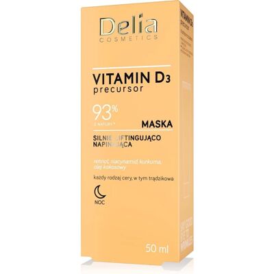 Delia Cosmetics Vitamin D3 Precursor - Maska na noc 50ml Delia Cosmetics Vitamin D3 Precursor - Maska na noc 50ml