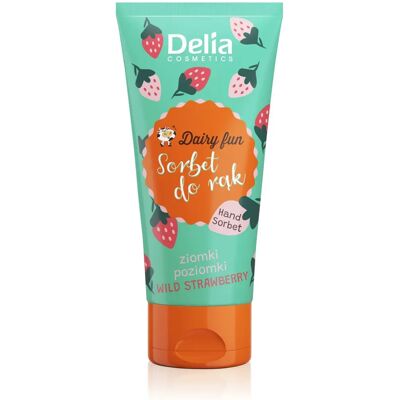 Crème pour les Mains Dairy Fun de Delia Cosmetics - Fraise Sauvage Nourrissante - 50ml Crème pour les Mains Dairy Fun de Delia Cosmetics - Fraise Sauvage Nourrissante - 50ml
