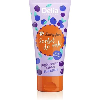 Delia Dairy Fun - Tápláló kézkrém áfonyával Delia Dairy Fun - Tápláló kézkrém áfonyával