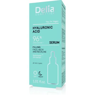 Delia Cosmetics Hyaluronsäure Serum für Gesicht, Hals & Dekolleté - Anti-Aging Feuchtigkeitscreme Delia Cosmetics Hyaluronsäure Serum für Gesicht, Hals & Dekolleté - Anti-Aging Feuchtigkeitscreme