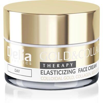 Delia Cosmetics Gold & Collagen Therapy Gesichtscreme - Faltenreduzierung, Verjüngung, Hydratation Delia Cosmetics Gold & Collagen Therapy Gesichtscreme - Faltenreduzierung, Verjüngung, Hydratation