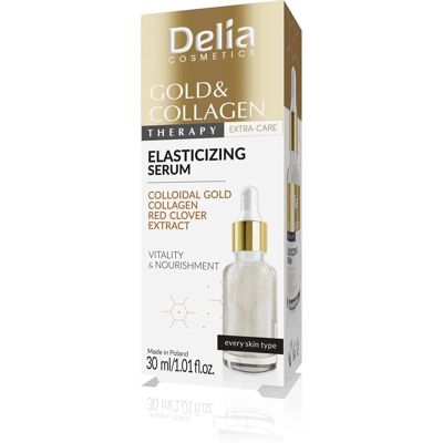 Delia Cosmetics Gold & Collagen Therapy Serum - Improves Skin Elasticity - 30ml Delia Cosmetics Gold & Collagen Therapy Serum - Improves Skin Elasticity - 30ml