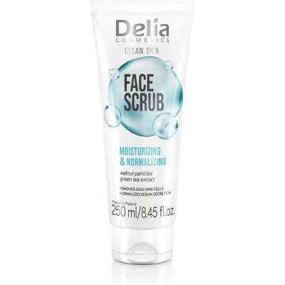 Delia Cosmetics Clean Skin Gommage Visage - Exfoliation efficace pour peau sensible - Publicité Delia Cosmetics Clean Skin Gommage Visage - Exfoliation efficace pour peau sensible - Publicité