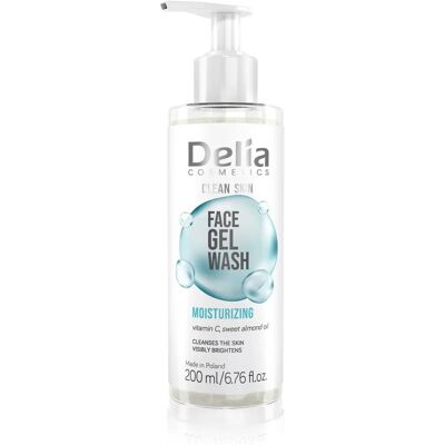 Delia Cosmetics Clean Skin Hydraterend Gezichtsreinigingsgel - 200 ml Delia Cosmetics Clean Skin Hydraterend Gezichtsreinigingsgel - 200 ml