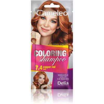 Delia Cosmetics Cameleo Kupferrot 7.4 - Tönungsshampoo Delia Cosmetics Cameleo Kupferrot 7.4 - Tönungsshampoo