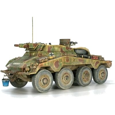 Nippon-Mart Miniart Deutsches Schweres Panzeraufklärungsfahrzeug Kunststoffmodell - Sd.Kfz.234/3 Nippon-Mart Miniart Deutsches Schweres Panzeraufklärungsfahrzeug Kunststoffmodell - Sd.Kfz.234/3