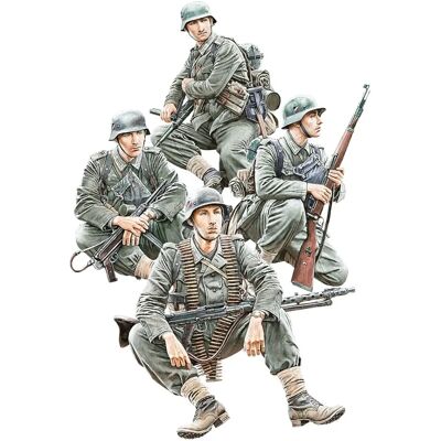 Mini Art German Infantry Panzergrenadiers Set 2 - 1:35 Scale Plastic Model Kit Mini Art German Infantry Panzergrenadiers Set 2 - 1:35 Scale Plastic Model Kit