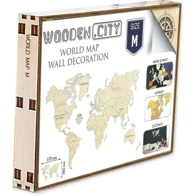 Wooden City WM501 Puzzle - 3D Holzkarte - 31 Stk Wooden City WM501 Puzzle - 3D Holzkarte - 31 Stk