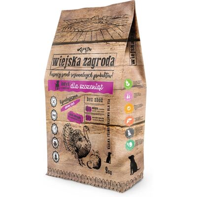 Wiejska Zagroda 9 kg Cibo per cuccioli - Alimento canino Wiejska Zagroda 9 kg Cibo per cuccioli - Alimento canino