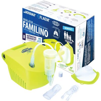 Nebulizator Flaem Familino - Maski dla Dzieci i Dorosłych - 2 Tryby Nebulizator Flaem Familino - Maski dla Dzieci i Dorosłych - 2 Tryby