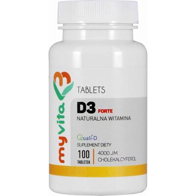 MYVITA Vitamin D3 Forte D - 4000iu - 100 Tabletten MYVITA Vitamin D3 Forte D - 4000iu - 100 Tabletten