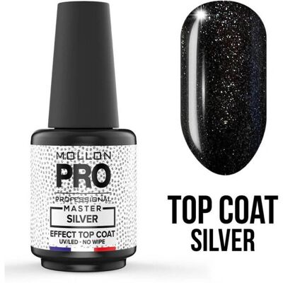 Mollon Pro Master Silver 12ml No Wipe Top Coat Mollon Pro Master Silver 12ml No Wipe Top Coat