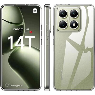 TechSolz Xiaomi 14T Pro - Custodia trasparente sottile premium - Cover per telefono TechSolz Xiaomi 14T Pro - Custodia trasparente sottile premium - Cover per telefono