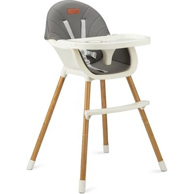 Chaise Haute Dark Grey Momi Reki - Siège Enfant - Publicité Chaise Haute Dark Grey Momi Reki - Siège Enfant - Publicité