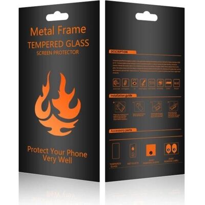 OEM Gehärteter Glas-Metallrahmen für Xiaomi Redmi Note 14 4G / 14 5G - Handydisplay Schutzfolie OEM Gehärteter Glas-Metallrahmen für Xiaomi Redmi Note 14 4G / 14 5G - Handydisplay Schutzfolie