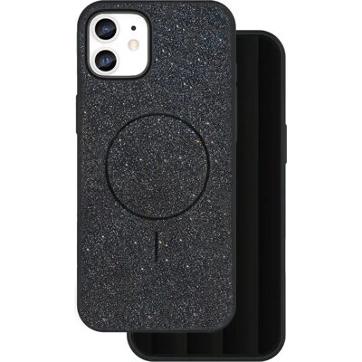TelForceOne iPhone 11 Glitter Dünn Magnet Hülle - Schwarz - Handyhülle TelForceOne iPhone 11 Glitter Dünn Magnet Hülle - Schwarz - Handyhülle