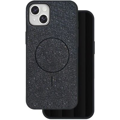 Tynn Glitter MagSafe Cover for iPhone 14 - Svart Tynn Glitter MagSafe Cover for iPhone 14 - Svart