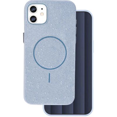 TelForceOne iPhone 11 Glitter Tynn MagSafe Deksel - Blå TelForceOne iPhone 11 Glitter Tynn MagSafe Deksel - Blå