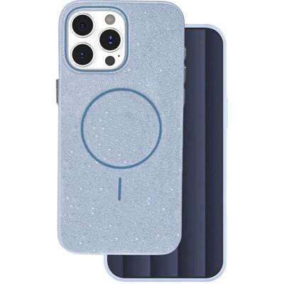 TelForceOne iPhone 15 Pro Glitter Dünn Magnet Hülle - Blau TelForceOne iPhone 15 Pro Glitter Dünn Magnet Hülle - Blau