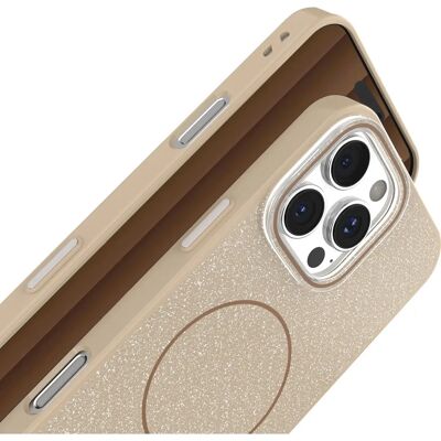 TelForceOne TelForceOne iPhone 12/12 Pro Glitter Tynn MagSafe Brun - Mobildekning TelForceOne TelForceOne iPhone 12/12 Pro Glitter Tynn MagSafe Brun - Mobildekning