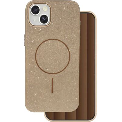 TelForceOne iPhone 15 Glitter Tynn Hybriddeksel - Brun - Mobildeksel TelForceOne iPhone 15 Glitter Tynn Hybriddeksel - Brun - Mobildeksel