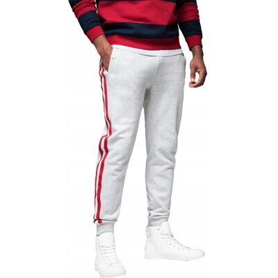 Pantaloni de trening pentru bărbați Ombre - Melanj gri - Stil sportiv Pantaloni de trening pentru bărbați Ombre - Melanj gri - Stil sportiv