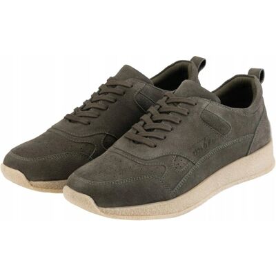 Pantofi sport din piele întoarsă ușoară Ombre Olive - Stil Sportiv - Bărbat Pantofi sport din piele întoarsă ușoară Ombre Olive - Stil Sportiv - Bărbat